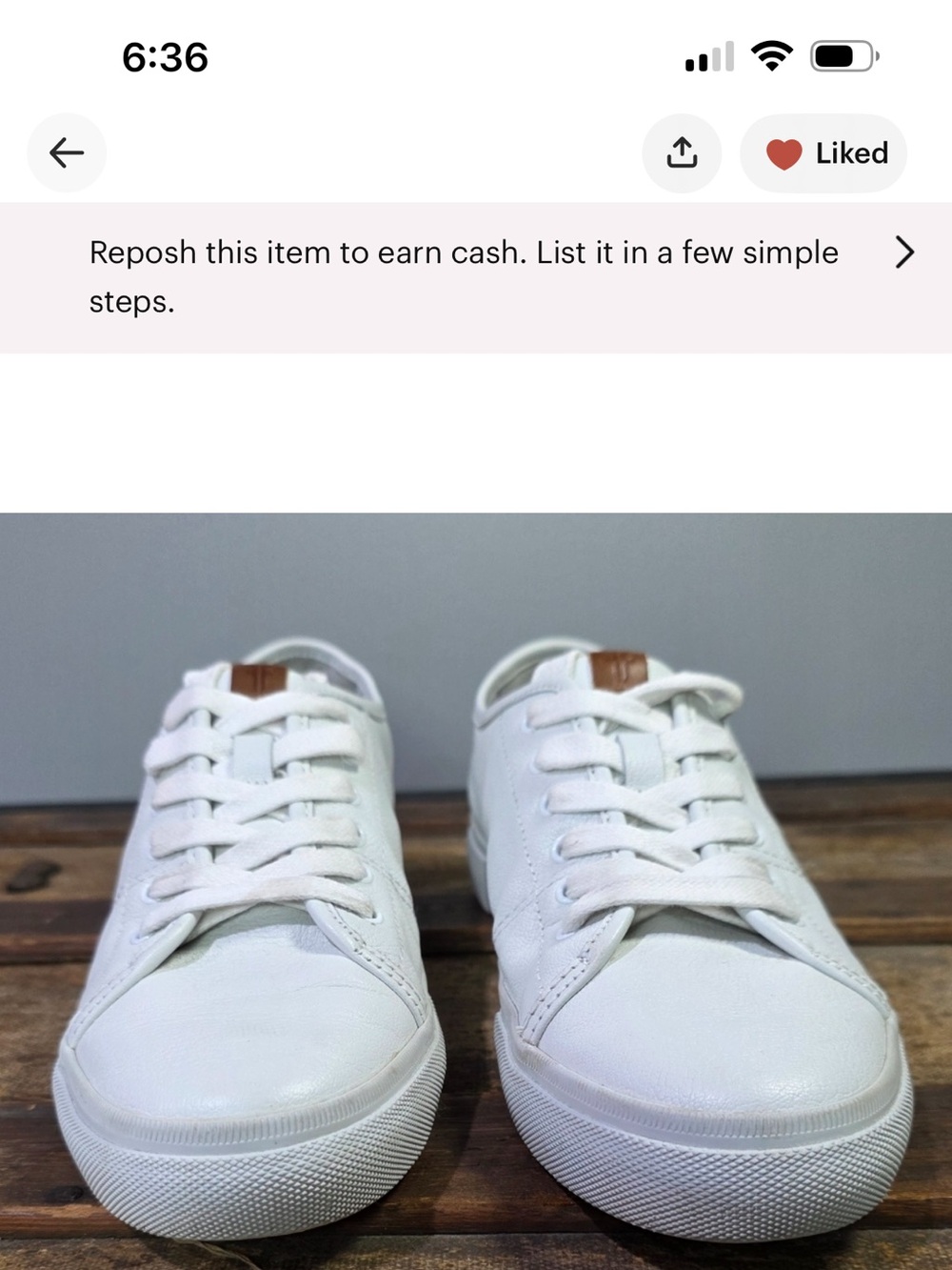 Frye White Low-Top Women's Sneakers with Tan Accent
